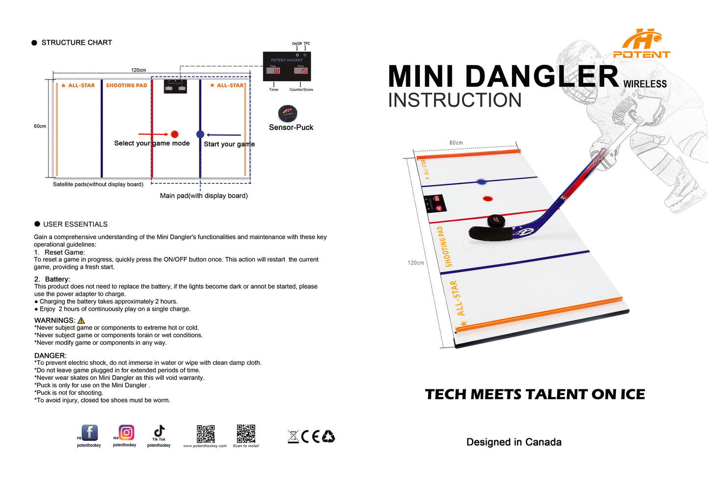 Mini Dangler – Interactive Stickhandling Trainer