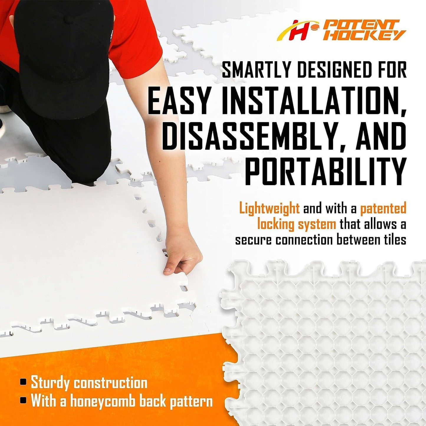 Skateable Synthetic Ice Tile - 10 Pack