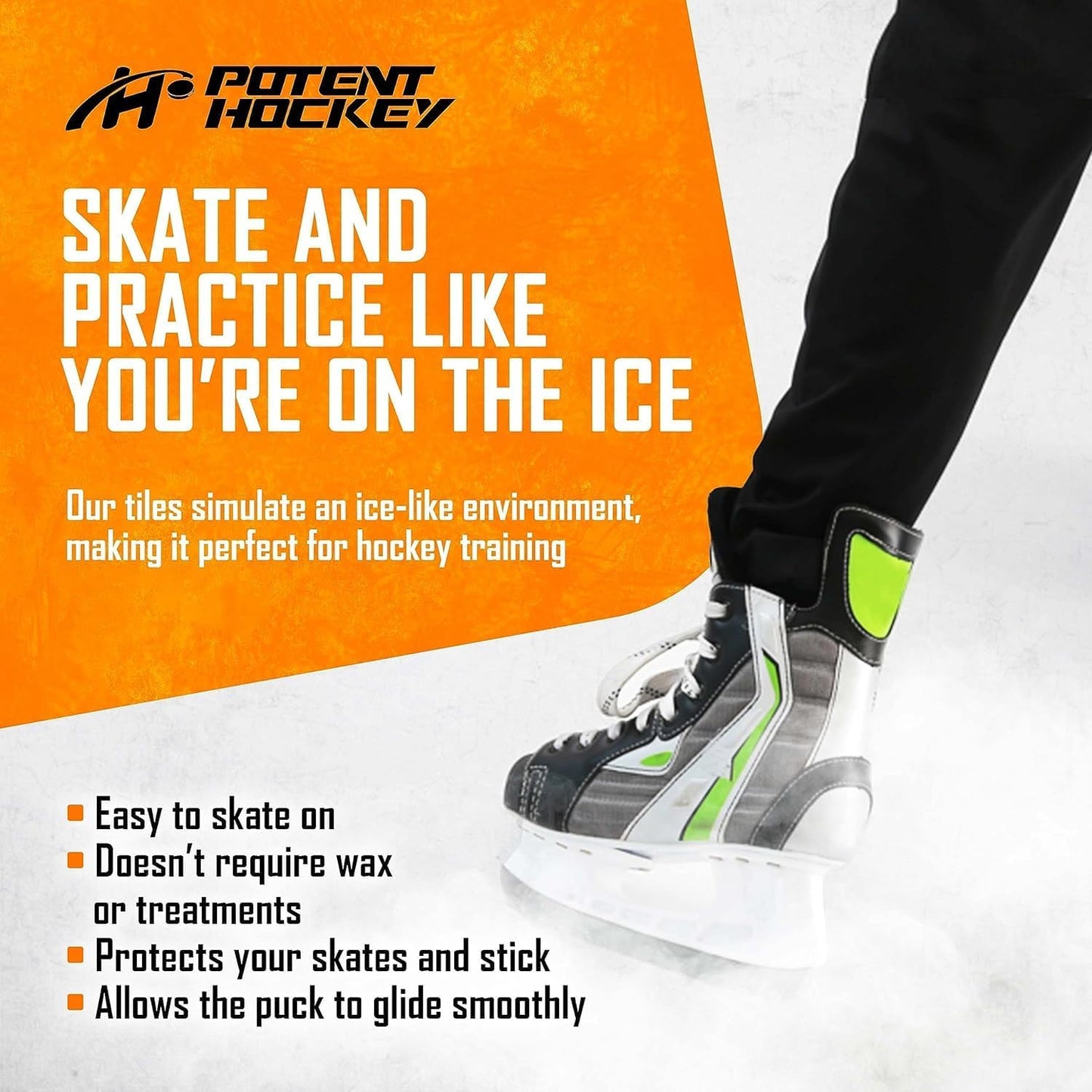 Skateable Synthetic Ice Tile - 10 Pack